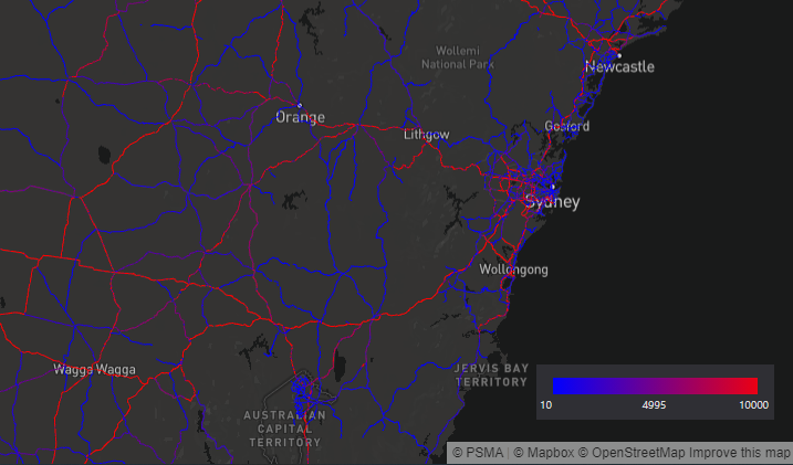 National Heavy Vehicle Journey Counts